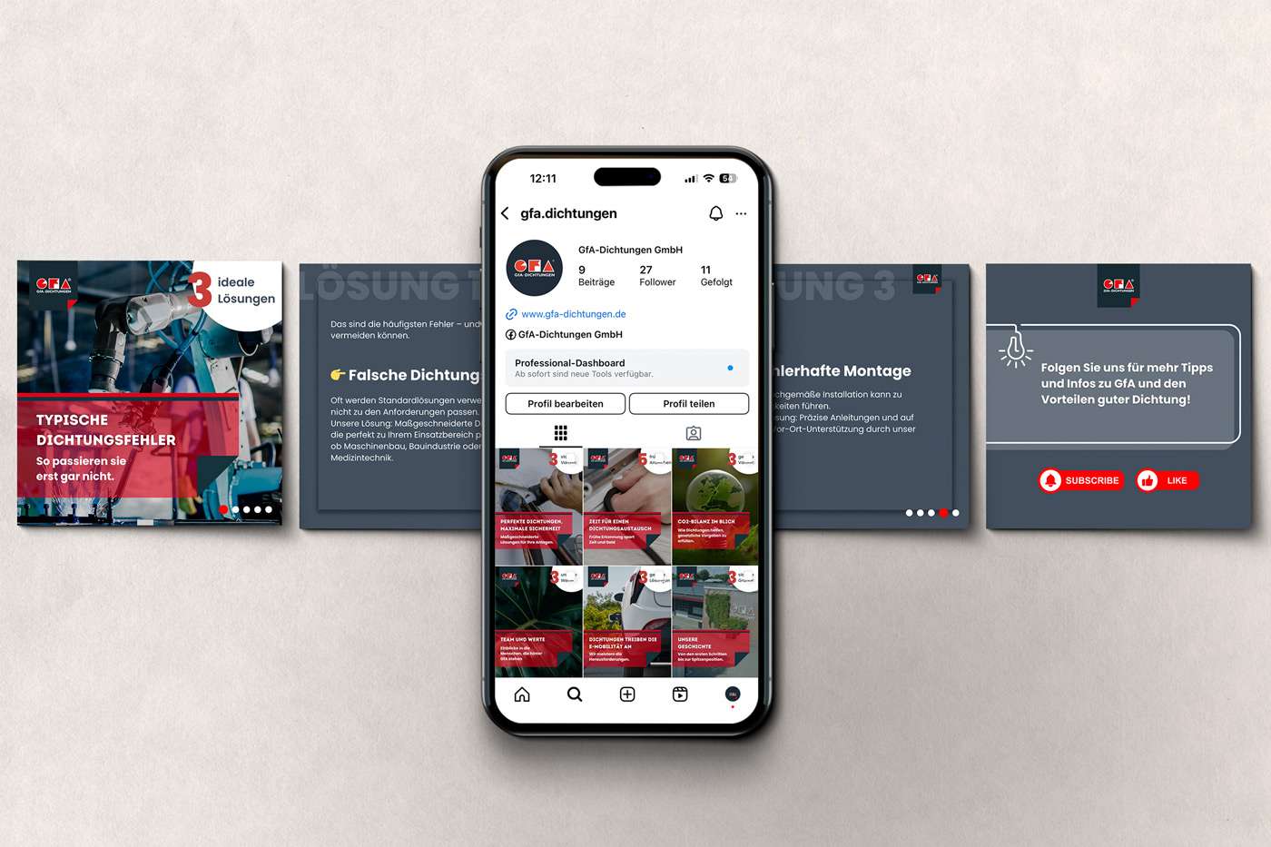 Moderne Kommunikation über Instagram für GfA