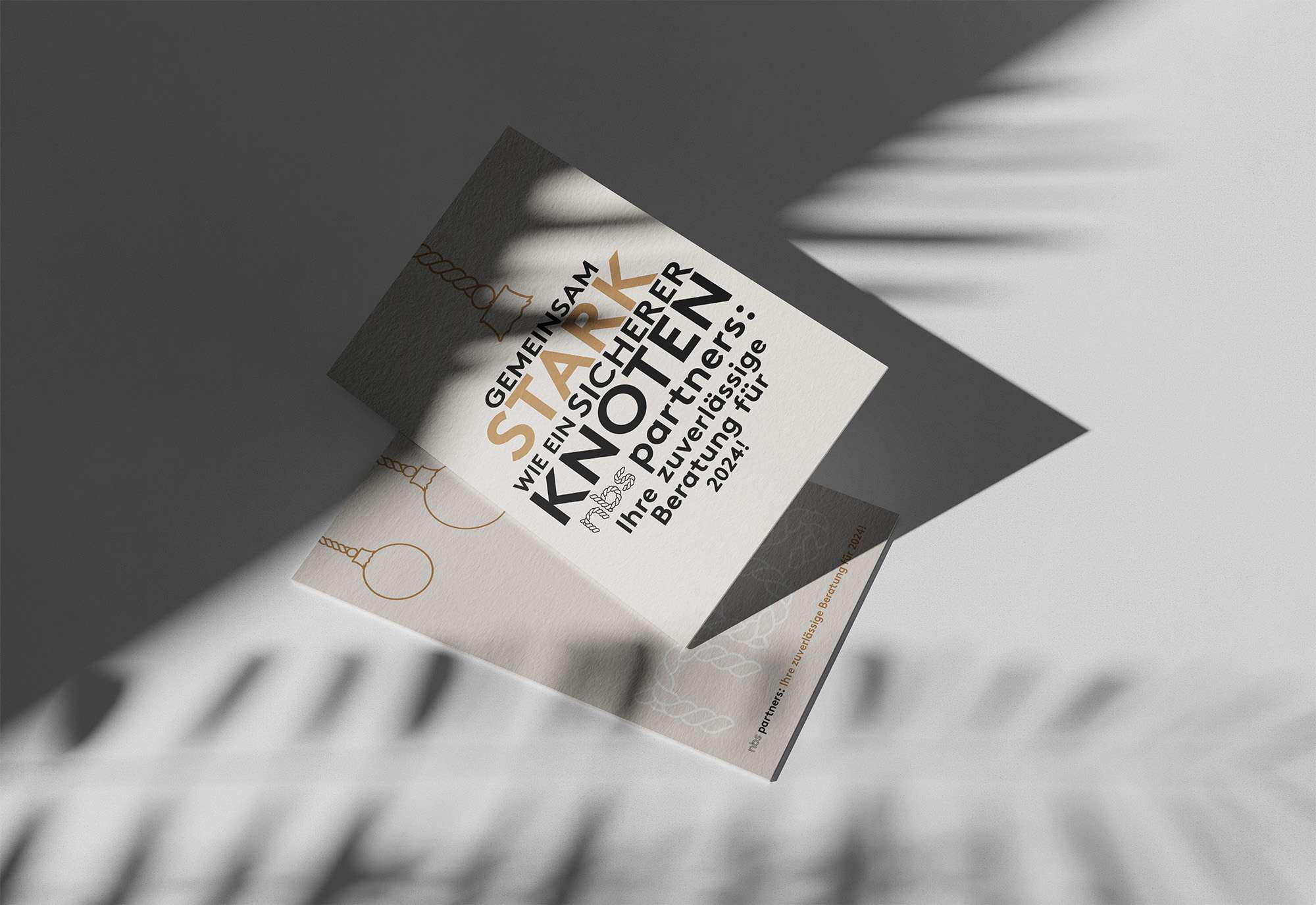 Design & Druck einer Weihnachtskarte für unseren Kunden.
