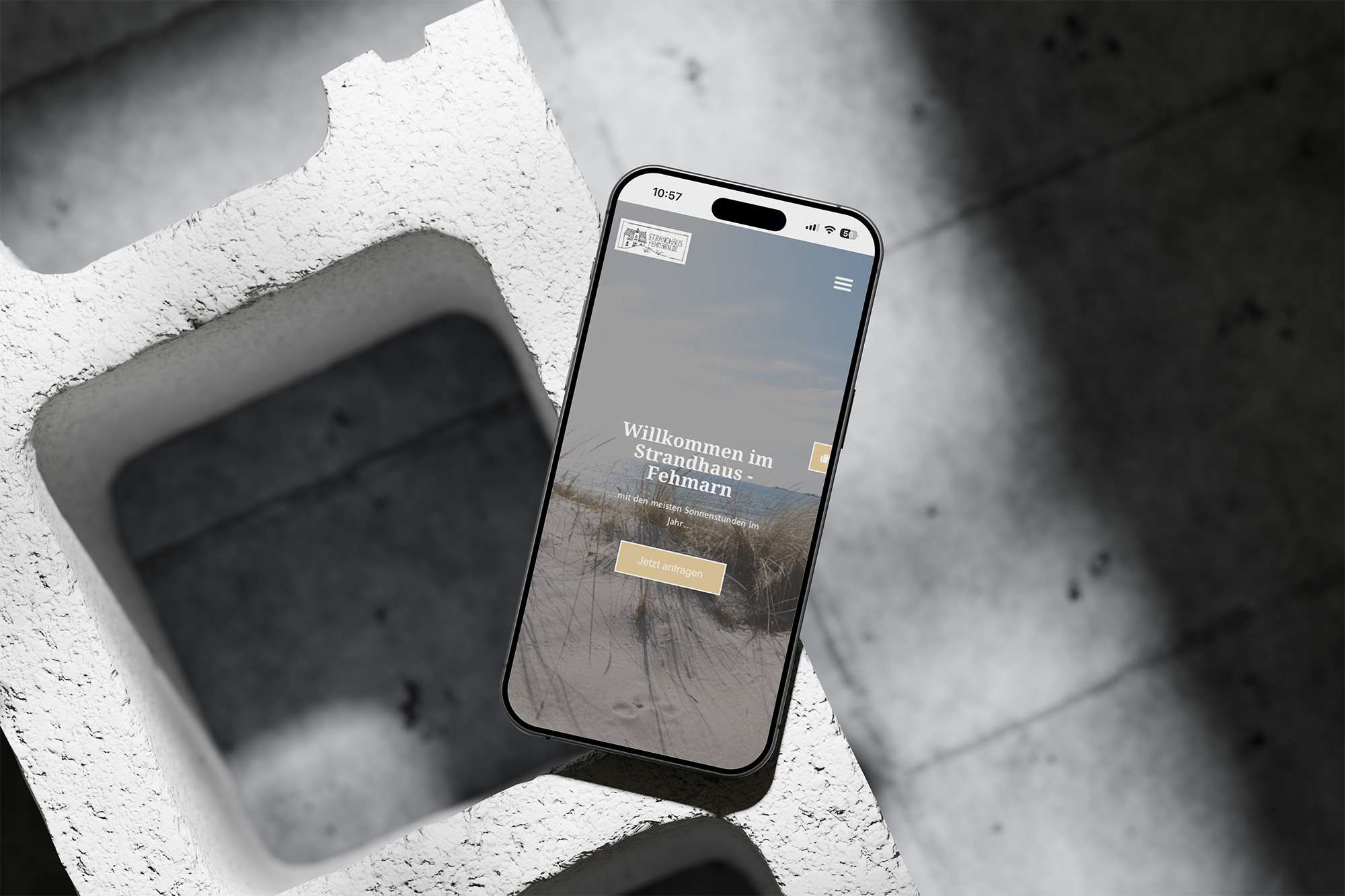 User-zentriertes Design für mobile Geräte für die Webseite von Strandhaus Fehmarn: Biete auch du deinen Kunden ein optimales Nutzererlebnis auf Smartphones und Tablets